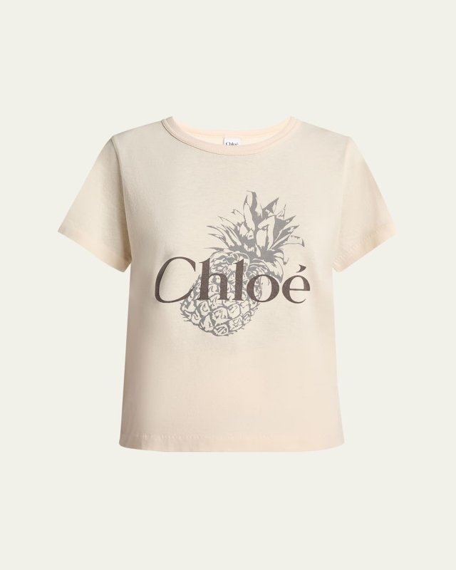 Pineapple Logo Cotton Jersey T
